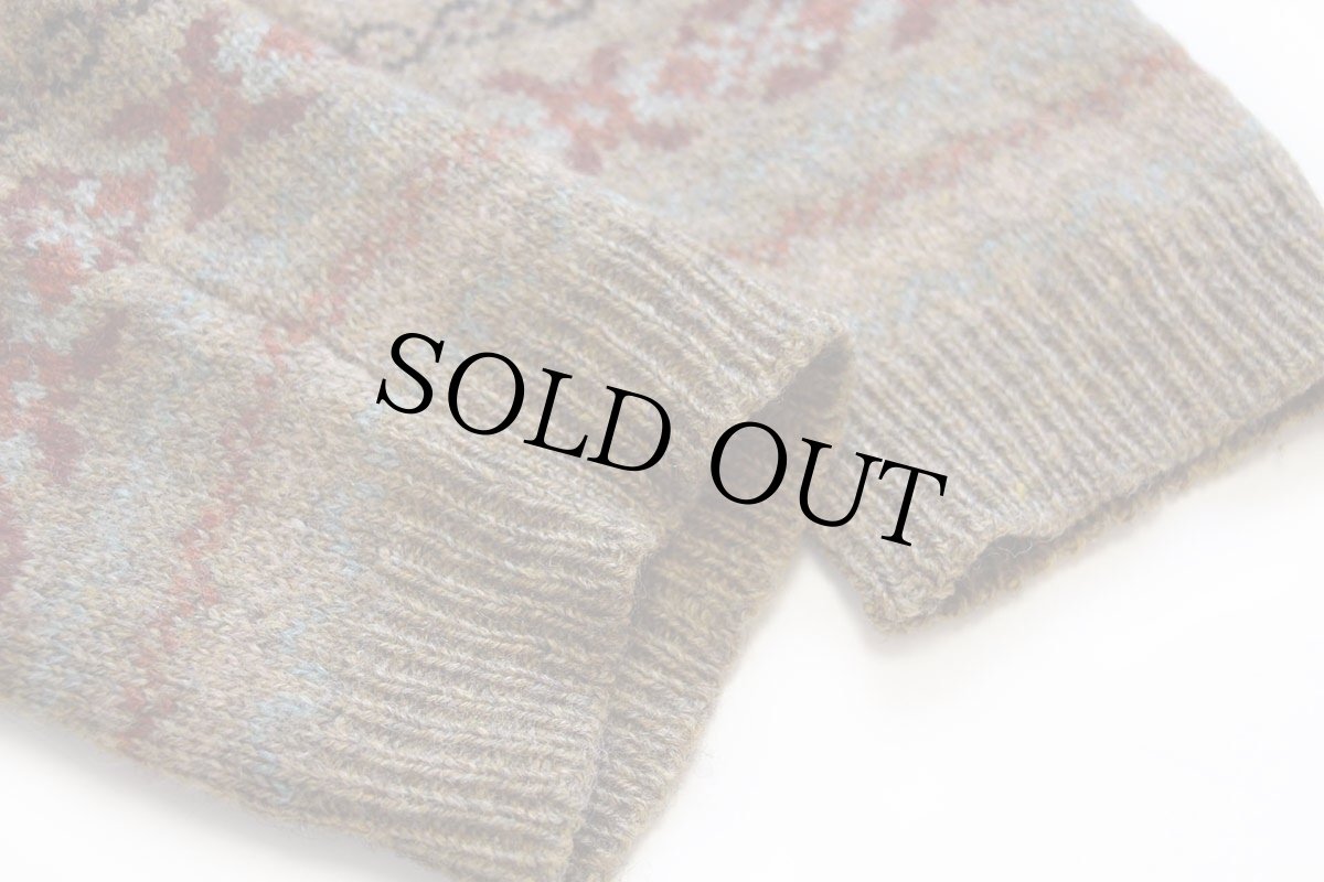 画像5: 90s J.CREW フェアアイル柄 ウールニット セーター L (5)