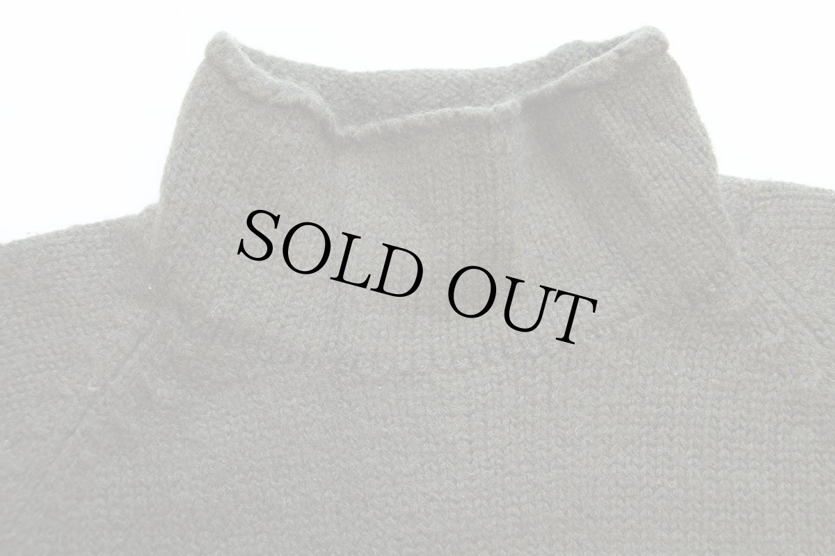 画像4: 90s J.CREW 無地 ロールネック ウールニット セーター 緑 XL (4)