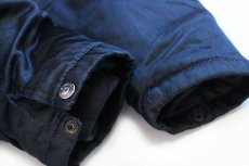 画像6: Schottショット ロゴ刺繍 キルティングライナー ファイヤーマンコート 紺 XL★ジャケット (6)