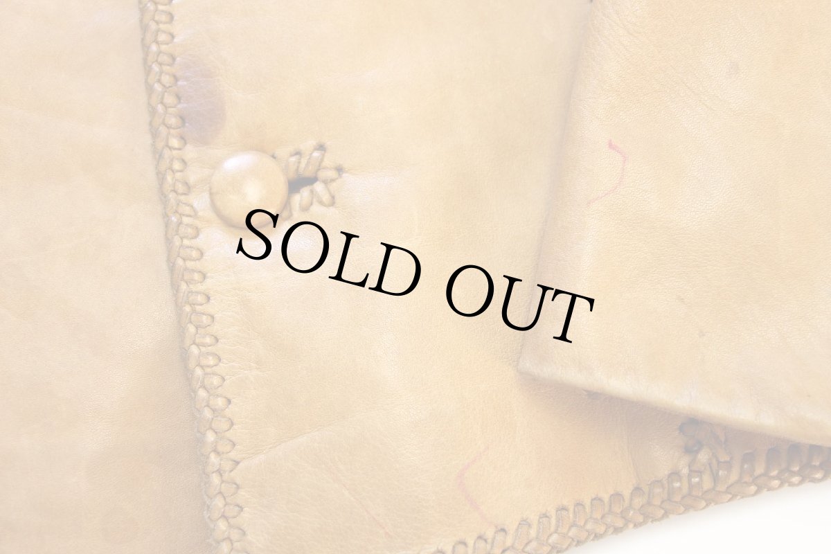 画像9: 70s NORTH BEACH LEATHER ノースビーチ ディアスキン レザージャケット 薄茶 S (9)