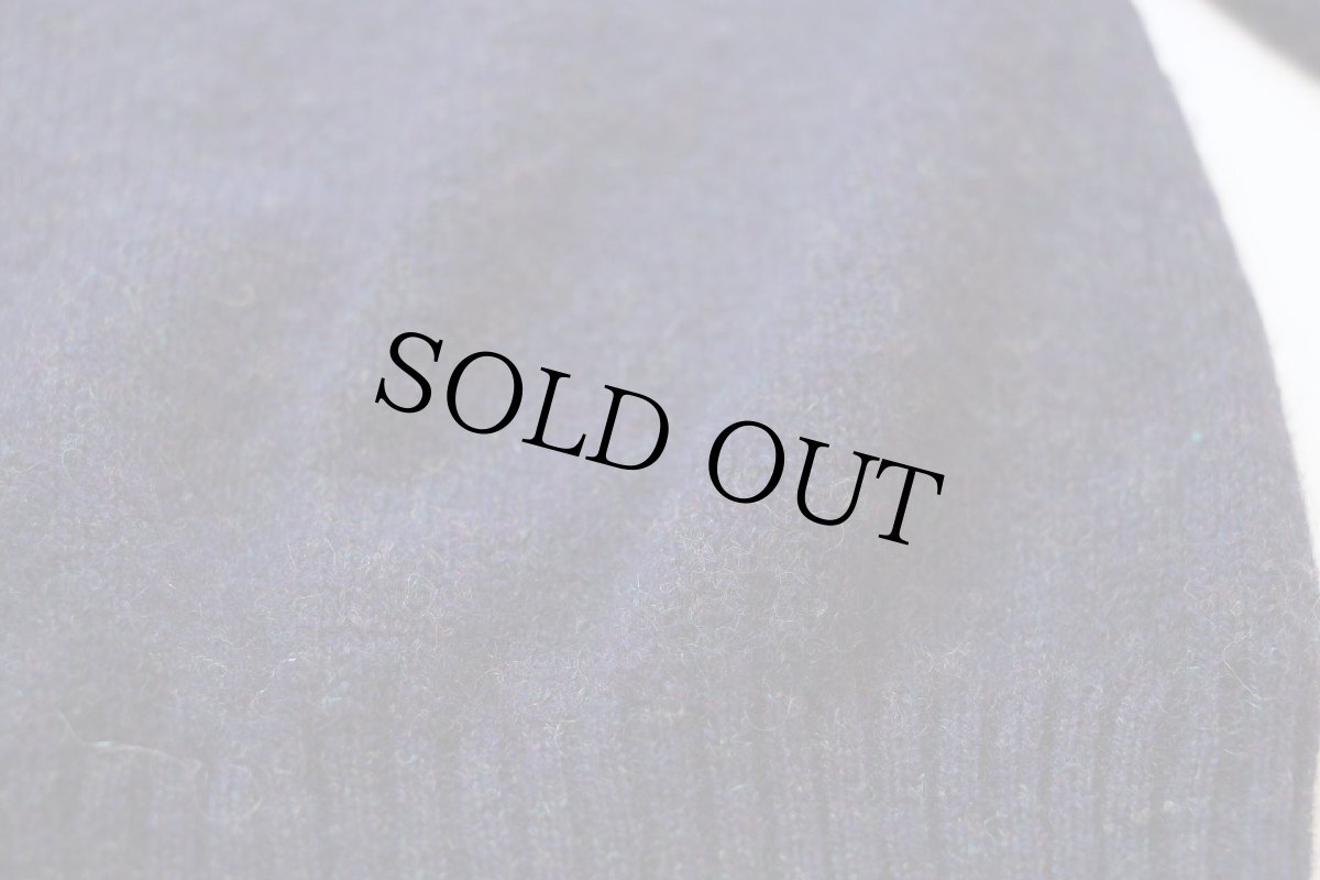 画像5: 00s PENDLETONペンドルトン 無地 シェットランド ウールニット セーター ナス紺 ミックス L (5)