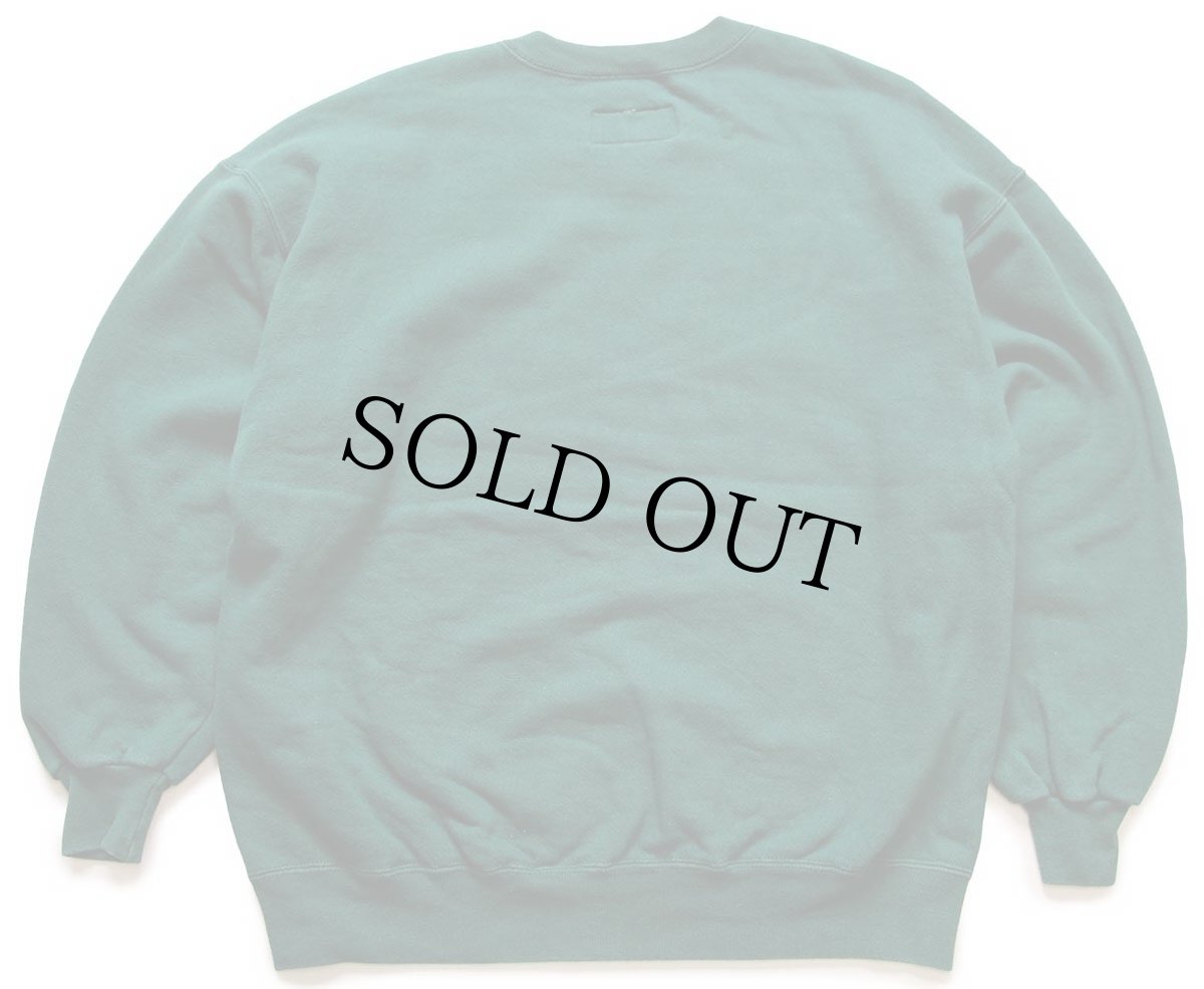 画像2: 90s USA製 RUSSELLラッセル COLORADO State University ペンキ飛び 前V スウェット 緑 XL (2)