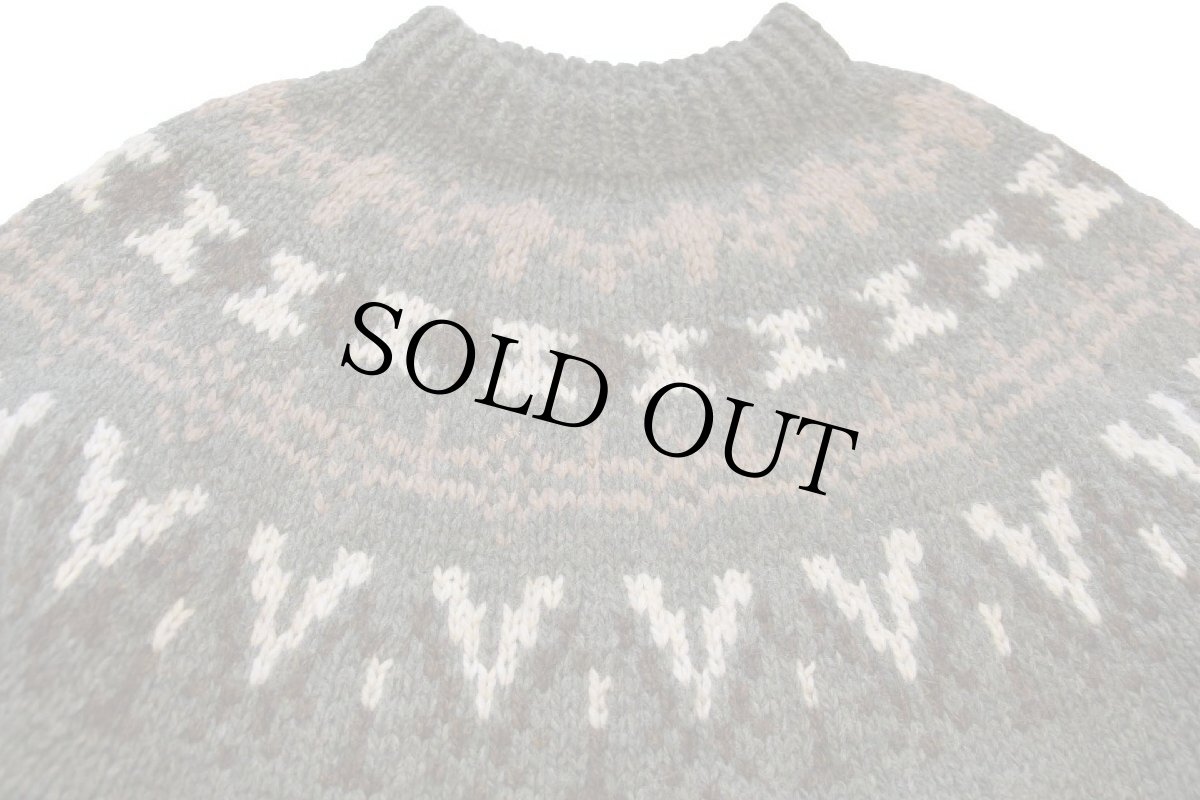 画像3: 80s デンマーク製 BROOKS BROTHERSブルックスブラザーズ 丸ヨーク ノルディック柄 ウールニット セーター XL (3)