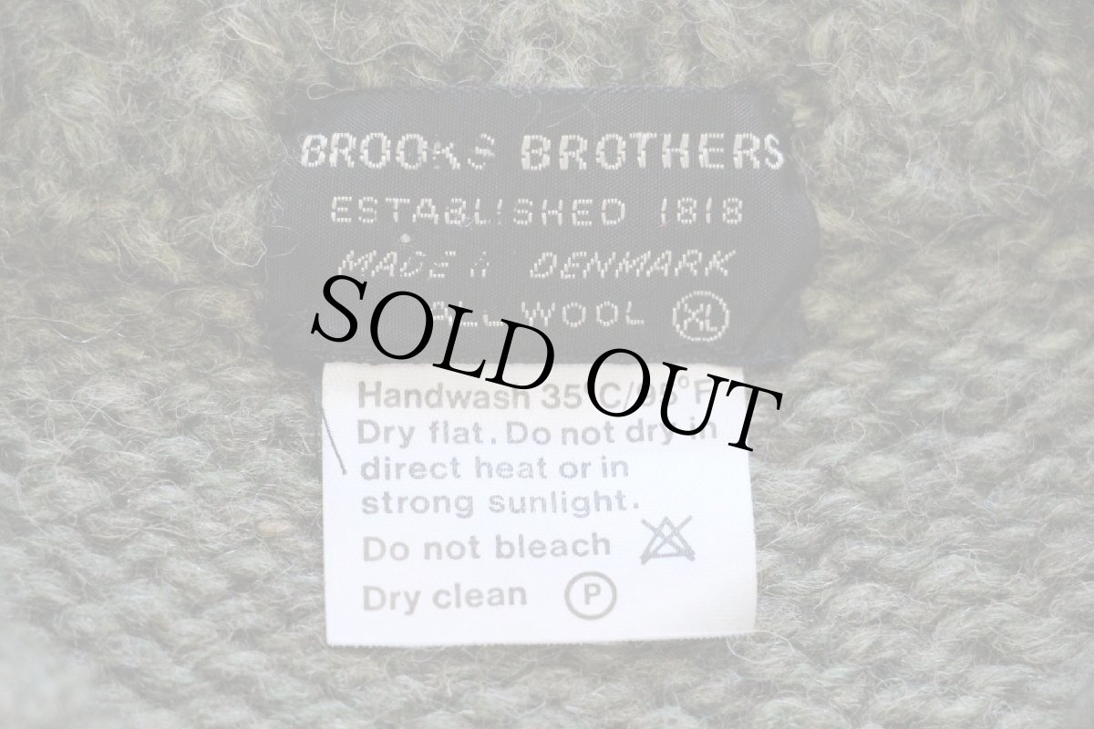 画像4: 80s デンマーク製 BROOKS BROTHERSブルックスブラザーズ 丸ヨーク ノルディック柄 ウールニット セーター XL (4)