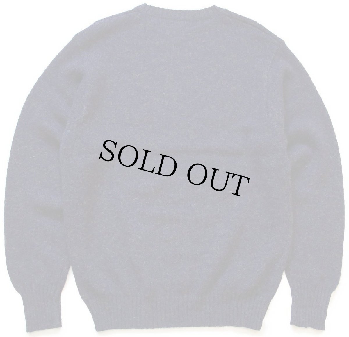 画像2: 00s PENDLETONペンドルトン 無地 シェットランド ウールニット セーター ナス紺 ミックス L (2)