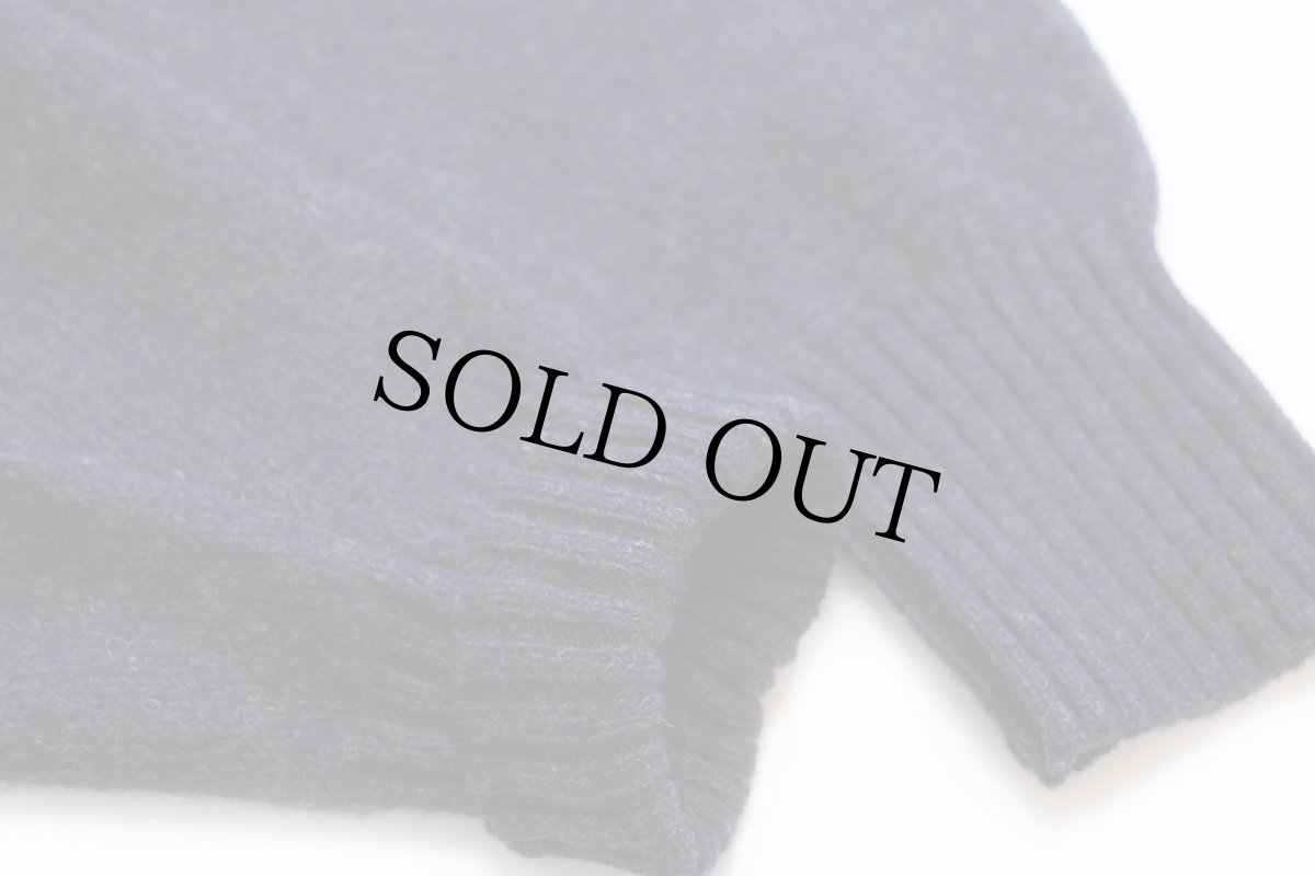 画像6: 00s PENDLETONペンドルトン 無地 シェットランド ウールニット セーター ナス紺 ミックス L (6)