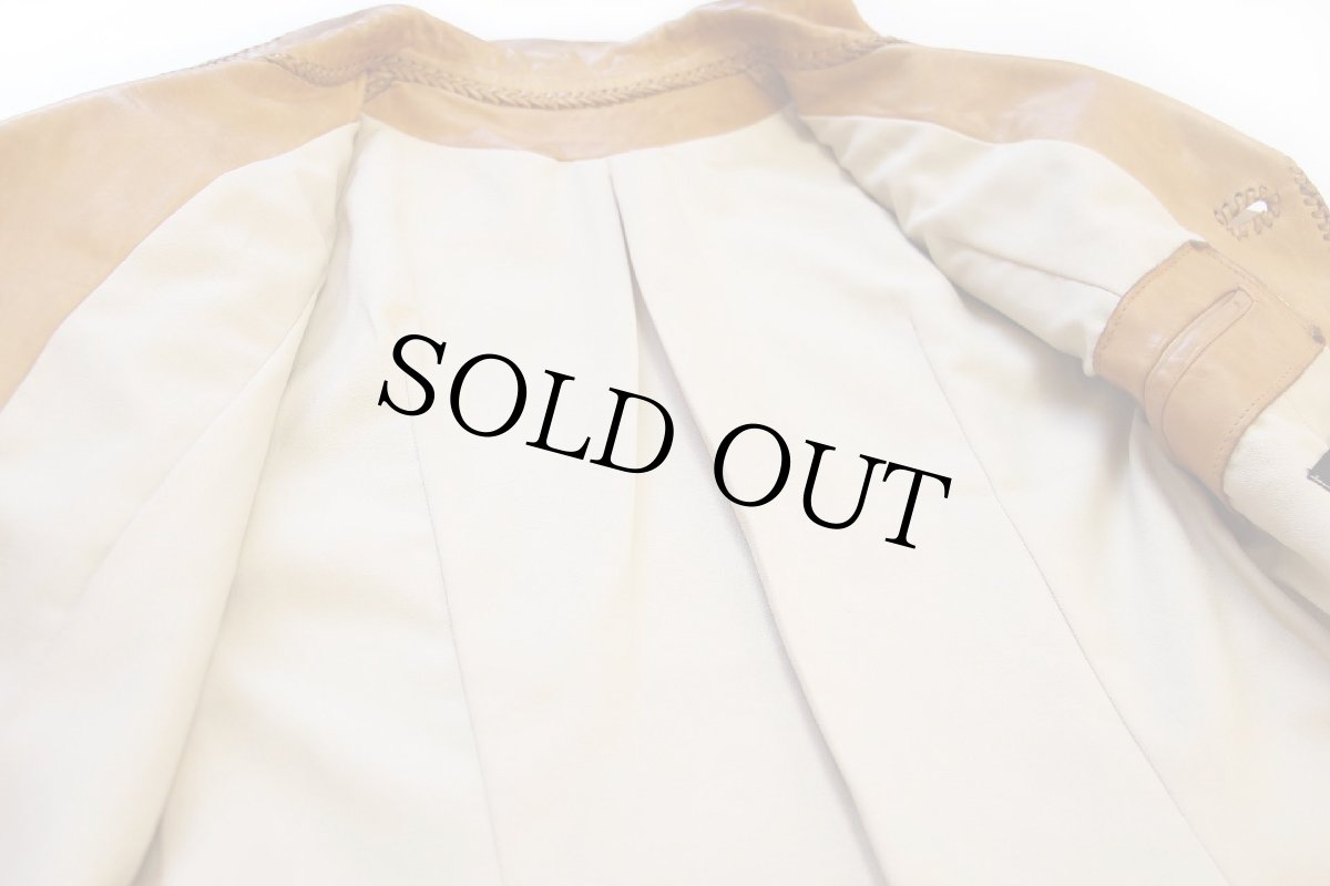 画像5: 70s NORTH BEACH LEATHER ノースビーチ ディアスキン レザージャケット 薄茶 S (5)