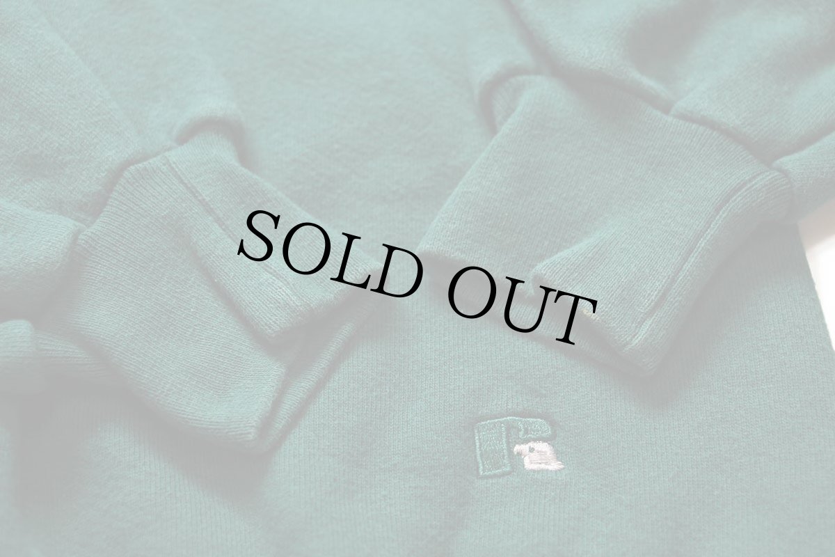 画像5: 90s USA製 RUSSELLラッセル COLORADO State University ペンキ飛び 前V スウェット 緑 XL (5)