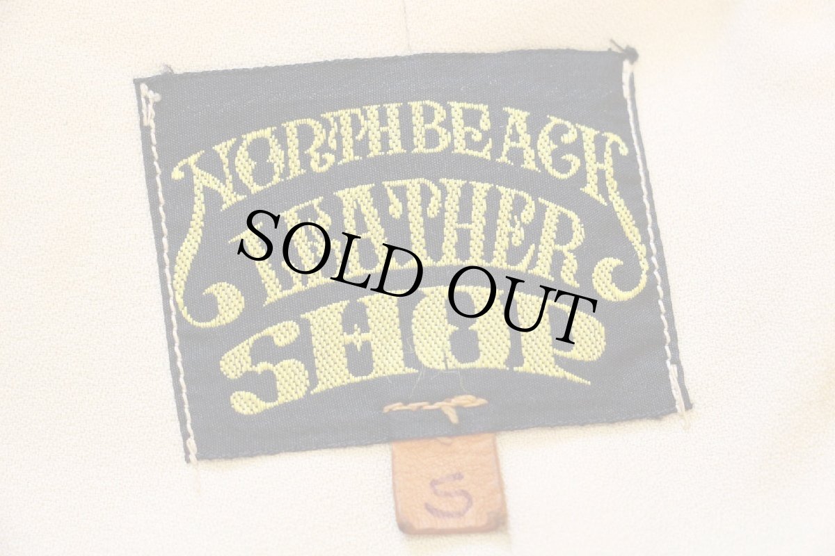 画像4: 70s NORTH BEACH LEATHER ノースビーチ ディアスキン レザージャケット 薄茶 S (4)