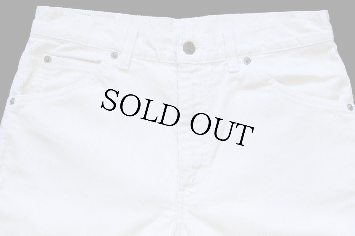 画像4: 90s フランス製 Levi'sリーバイス コーデュロイパンツ オフホワイト w31★ユーロ (4)