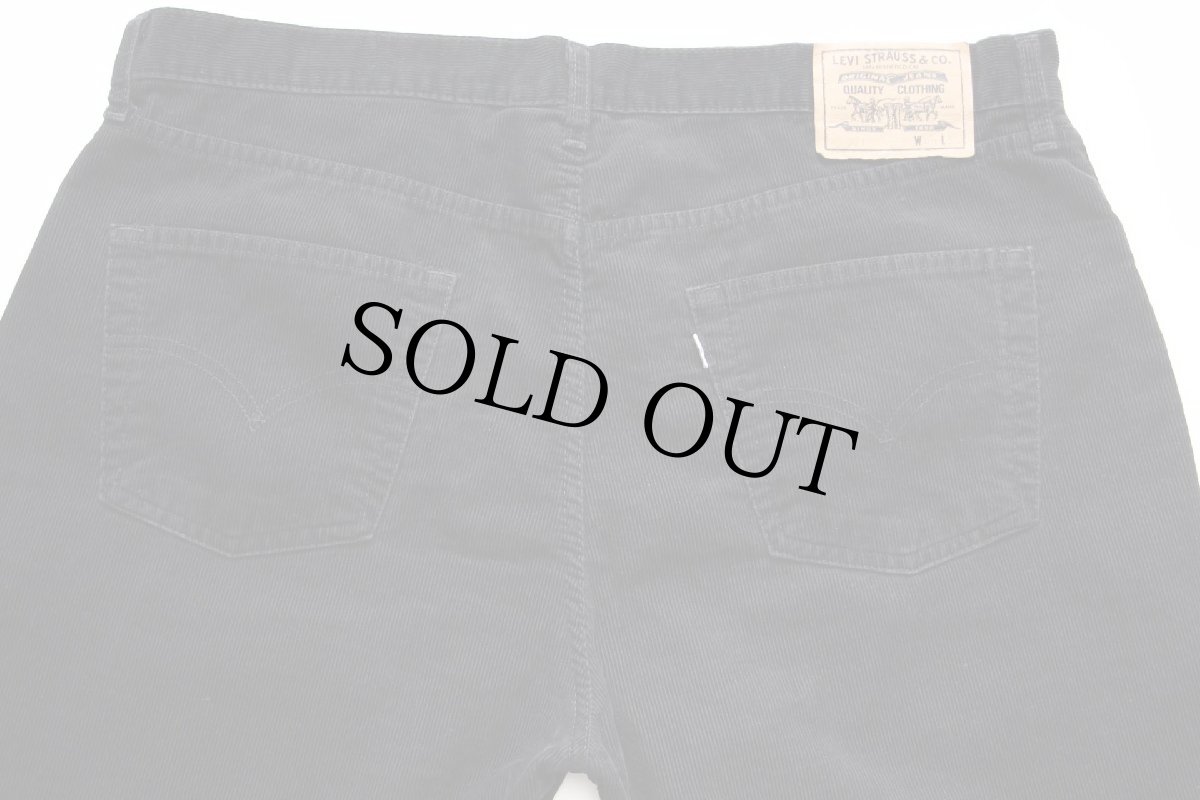 画像5: 90s Levi'sリーバイス 551 コーデュロイパンツ 黒 w40 L34★ユーロ (5)
