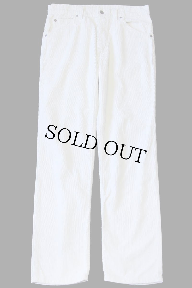 画像2: 90s フランス製 Levi'sリーバイス コーデュロイパンツ オフホワイト w31★ユーロ (2)