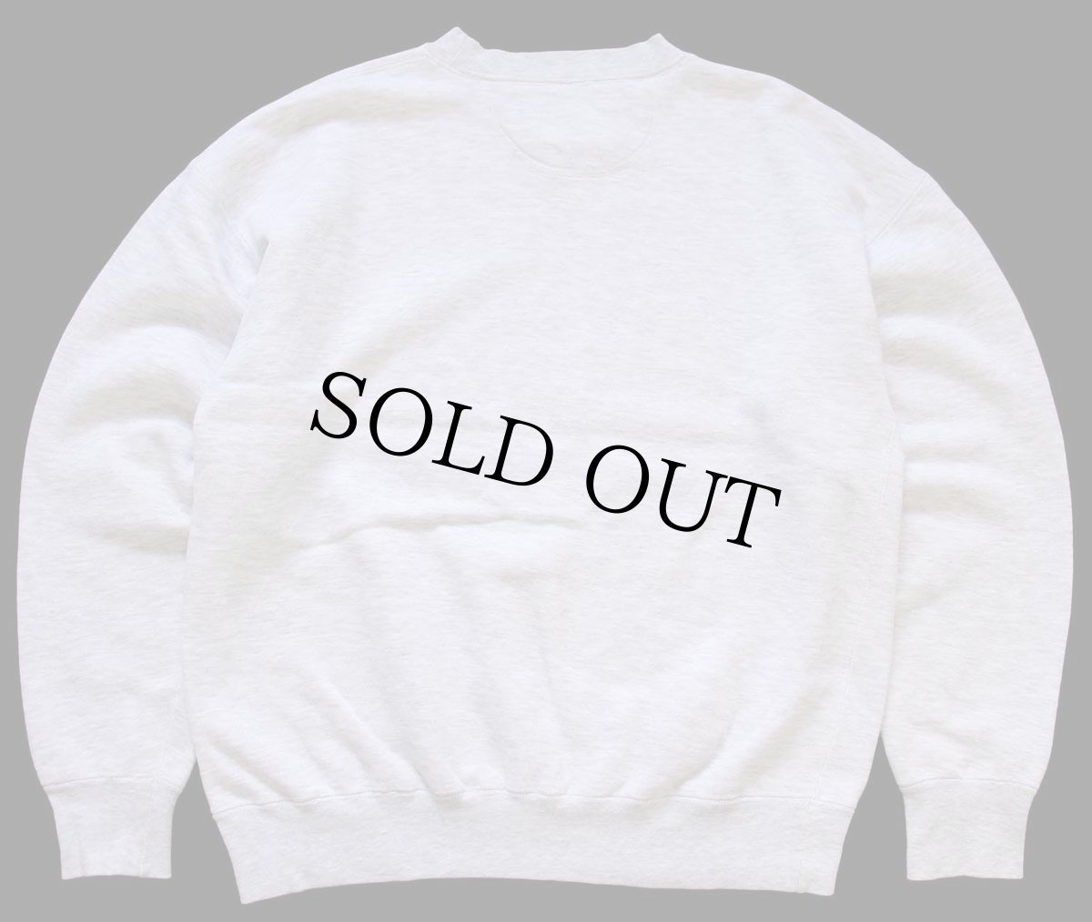 画像2: 90s EddieBauerエディーバウアー ロゴ はめ込み 前V スウェット 杢ライトグレー L (2)