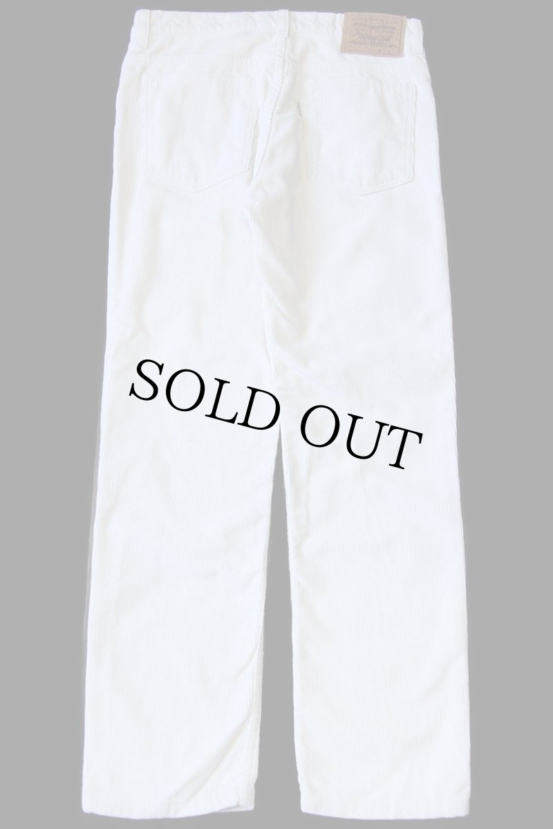 画像3: 90s フランス製 Levi'sリーバイス コーデュロイパンツ オフホワイト w31★ユーロ (3)