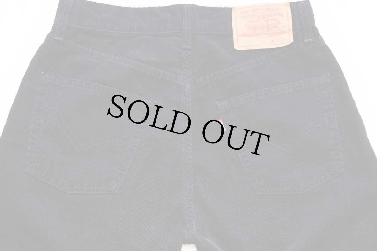 画像5: 90s イタリア製 Levi'sリーバイス 551 コーデュロイパンツ 黒 w30★ユーロ (5)