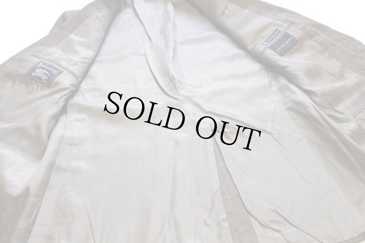 画像6: 80s USA製 Burberrys PRORSUM バーバリー SAKS FIFTH AVENUE 2つボタン ヘリンボーン ツイード ウール テーラードジャケット★ブレザー (6)