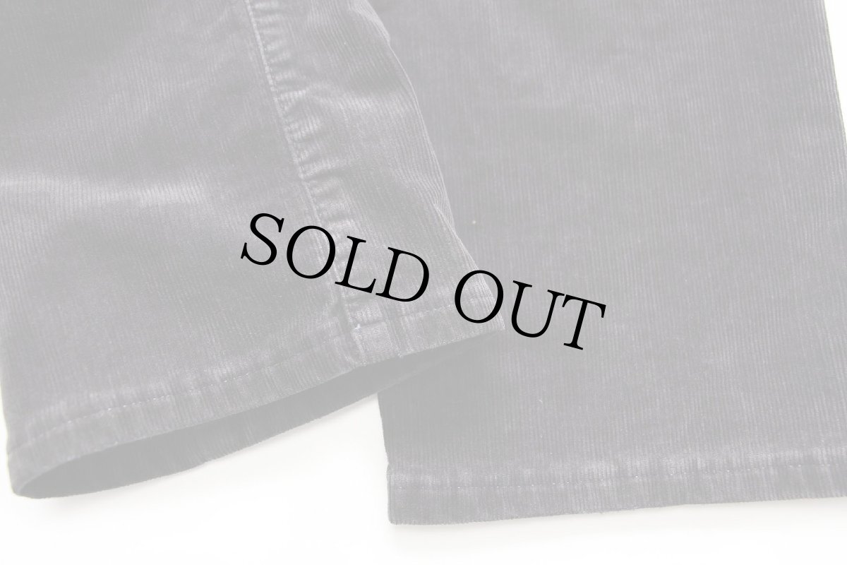 画像8: 90s イタリア製 Levi'sリーバイス 595 ストレッチ コーデュロイパンツ 黒 W32★ユーロ (8)