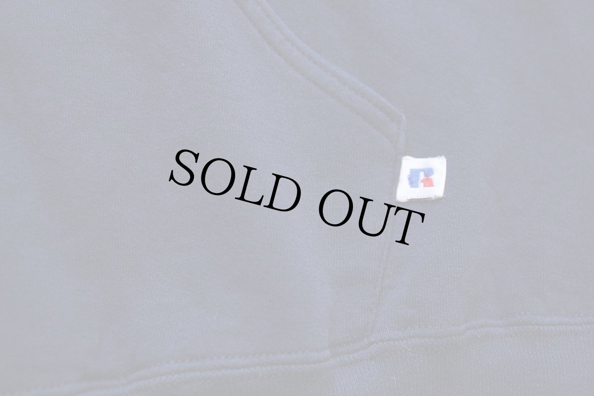 画像5: 90s メキシコ製 RUSSELLラッセル MICHIGAN スウェットパーカー 紺 XL (5)