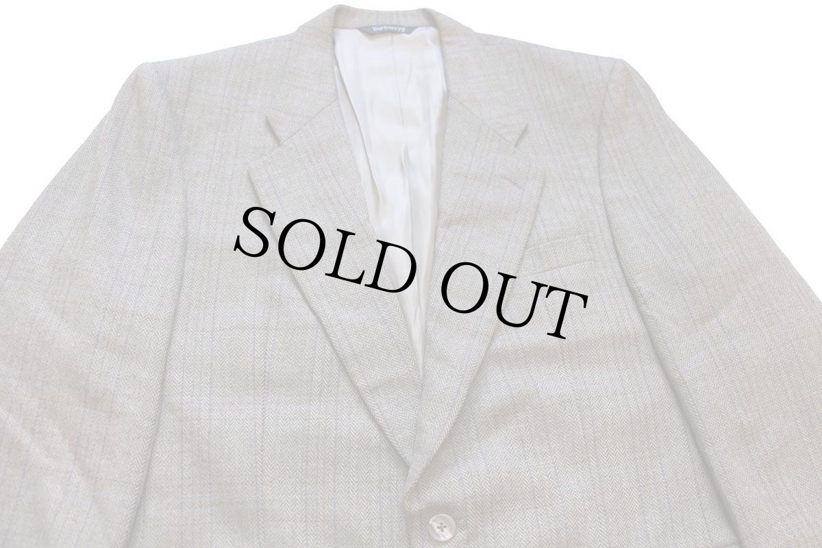 画像3: 80s USA製 Burberrys PRORSUM バーバリー SAKS FIFTH AVENUE 2つボタン ヘリンボーン ツイード ウール テーラードジャケット★ブレザー (3)