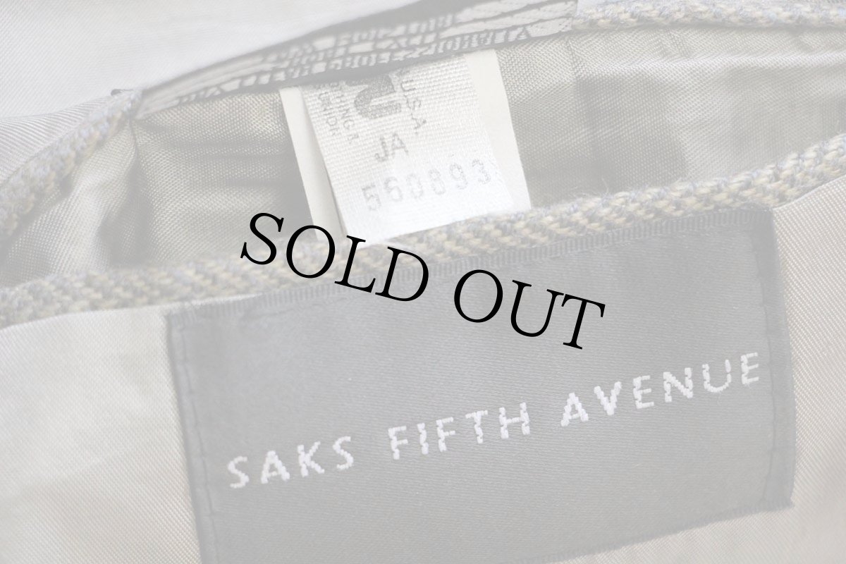 画像5: 80s USA製 Burberrys PRORSUM バーバリー SAKS FIFTH AVENUE 2つボタン ヘリンボーン ツイード ウール テーラードジャケット★ブレザー (5)