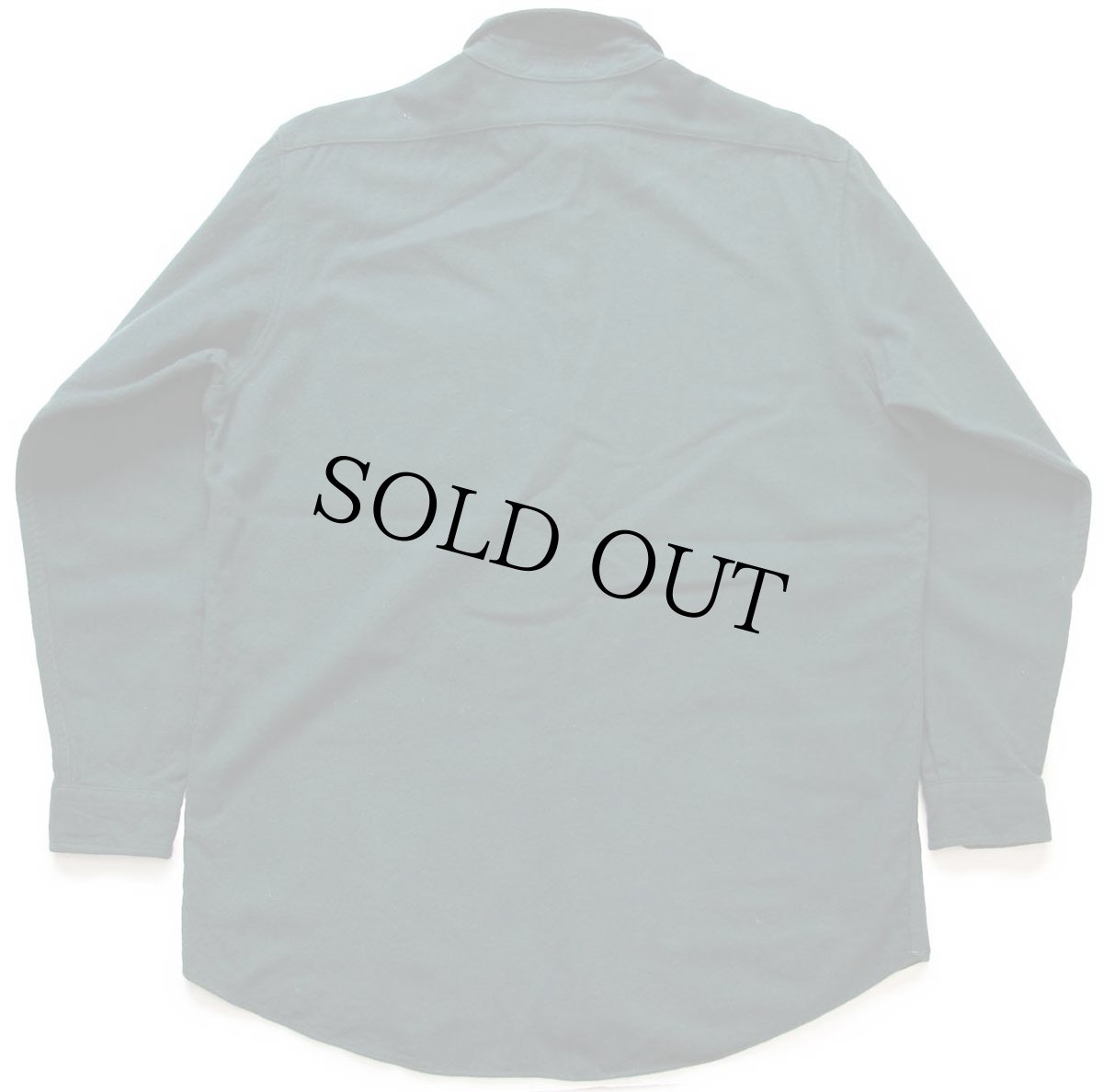 画像2: 90s USA製 PENDLETONペンドルトン 無地 エルボーパッチ付き ウールシャツ 緑 XL-T (2)