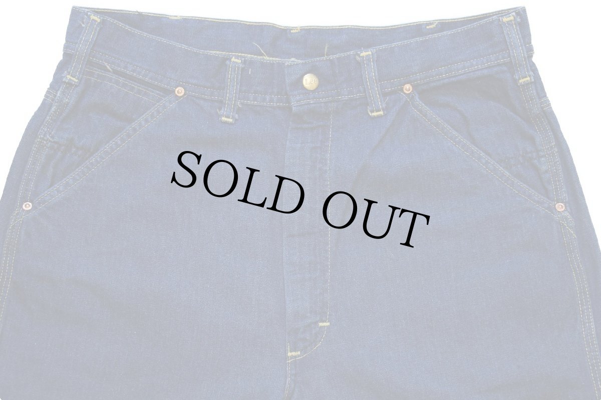 画像4: 60s USA製 Leeリー 191Z JELT DENIMジェルトデニム ペインターパンツ w34 (4)