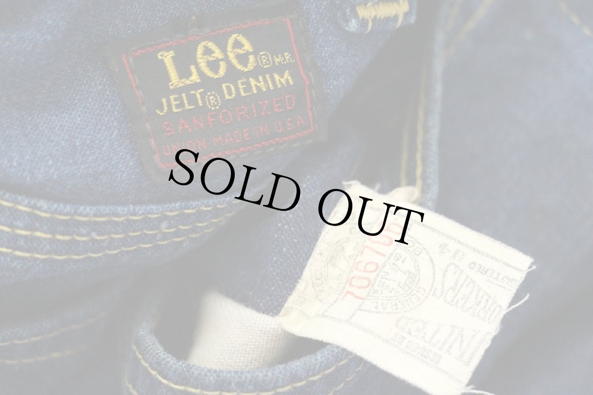 画像6: 60s USA製 Leeリー 191Z JELT DENIMジェルトデニム ペインターパンツ w34 (6)