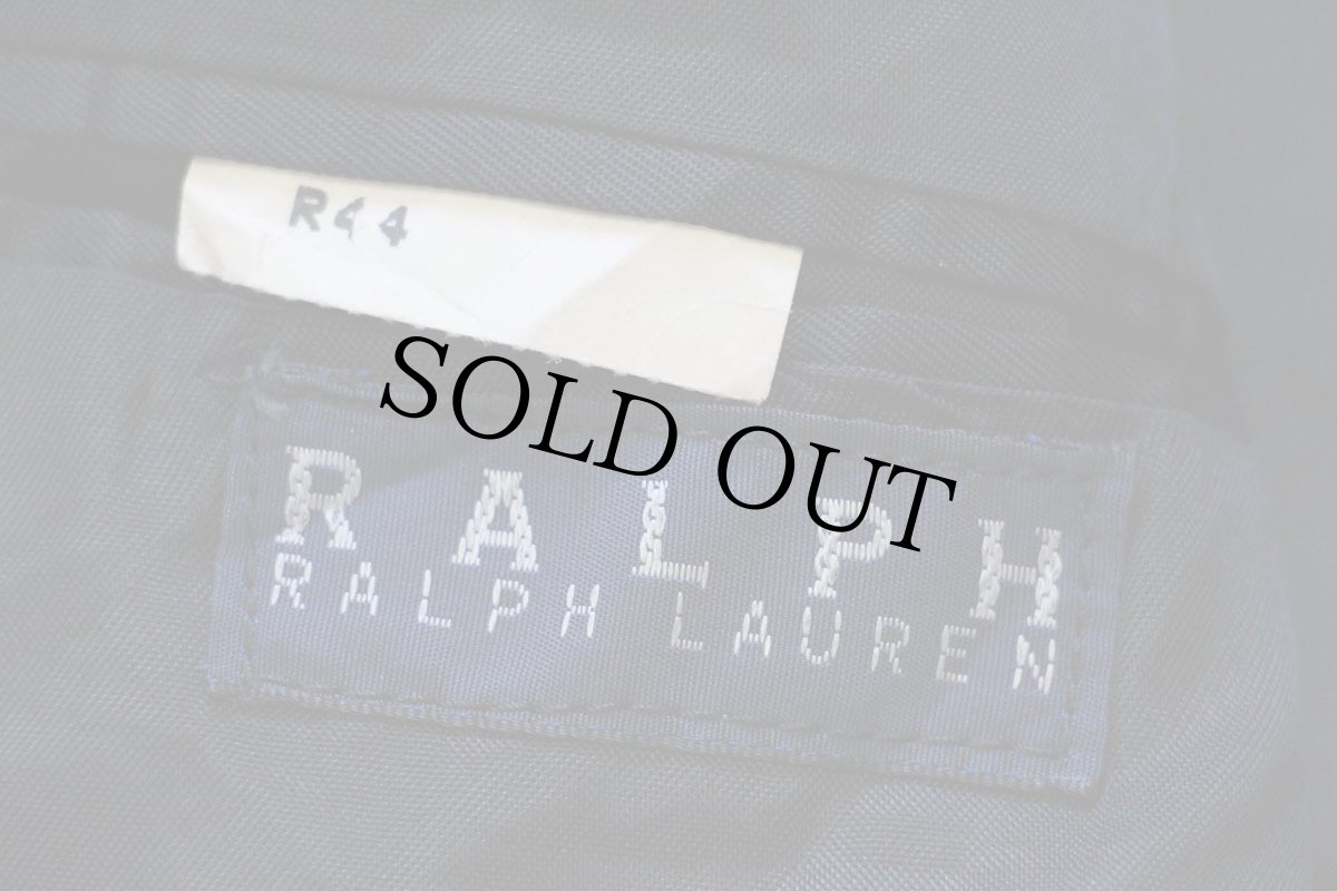 画像4: 90s RALPH ラルフローレン ウール カシミヤ チェスターコート チャコールグレー R44 (4)