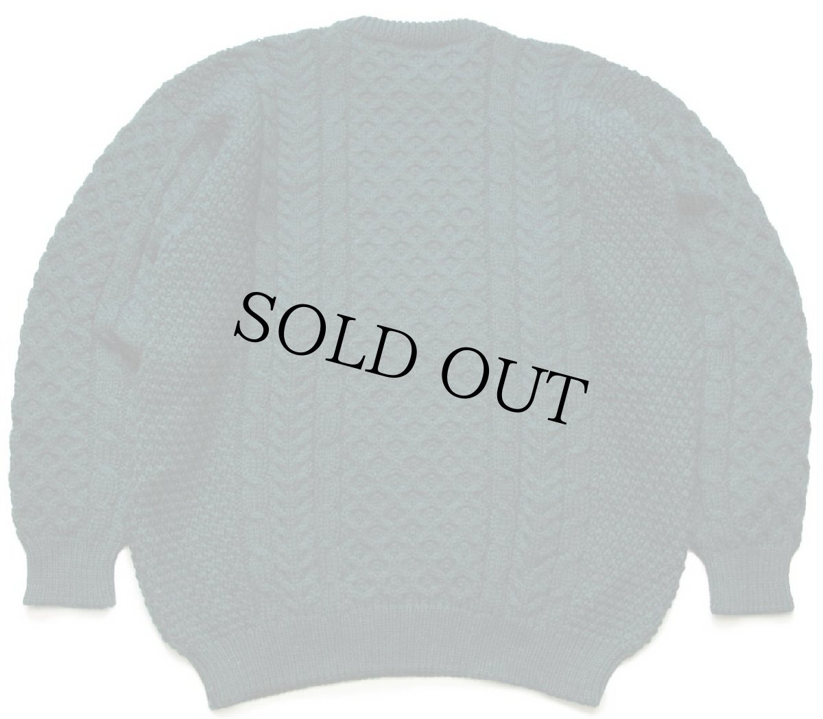 画像2: アイルランド製 John Molloy ケーブル編み ウール ハンドニット セーター 深緑★フィッシャーマン (2)