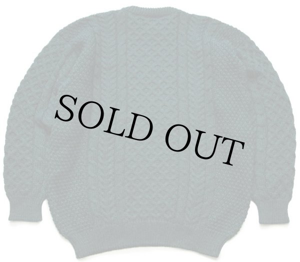 アイルランド製 John Molloy ケーブル編み ウール ハンドニット