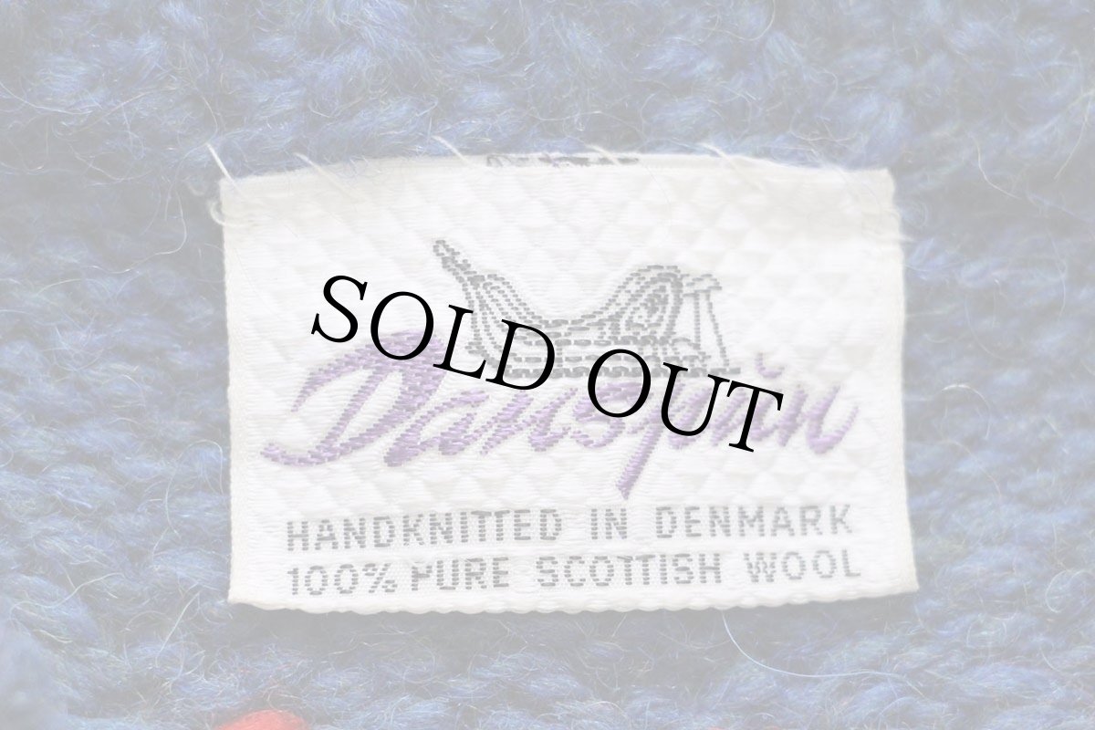 画像4: デンマーク製 Danspun 丸ヨーク ノルディック柄 スコティッシュ ウール ハンドニット セーター (4)