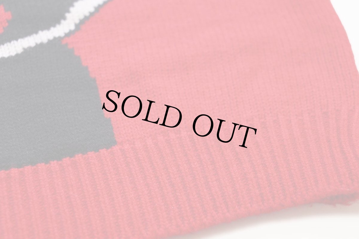 画像5: 90s Disneyディズニー ミッキー マウス マルチカラー 切り替え アクリルニット セーター 赤×青×黄 XL (5)