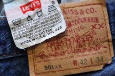 画像6: 90s USA製 Levi'sリーバイス 501 デニムパンツ w42 L34★139 (6)