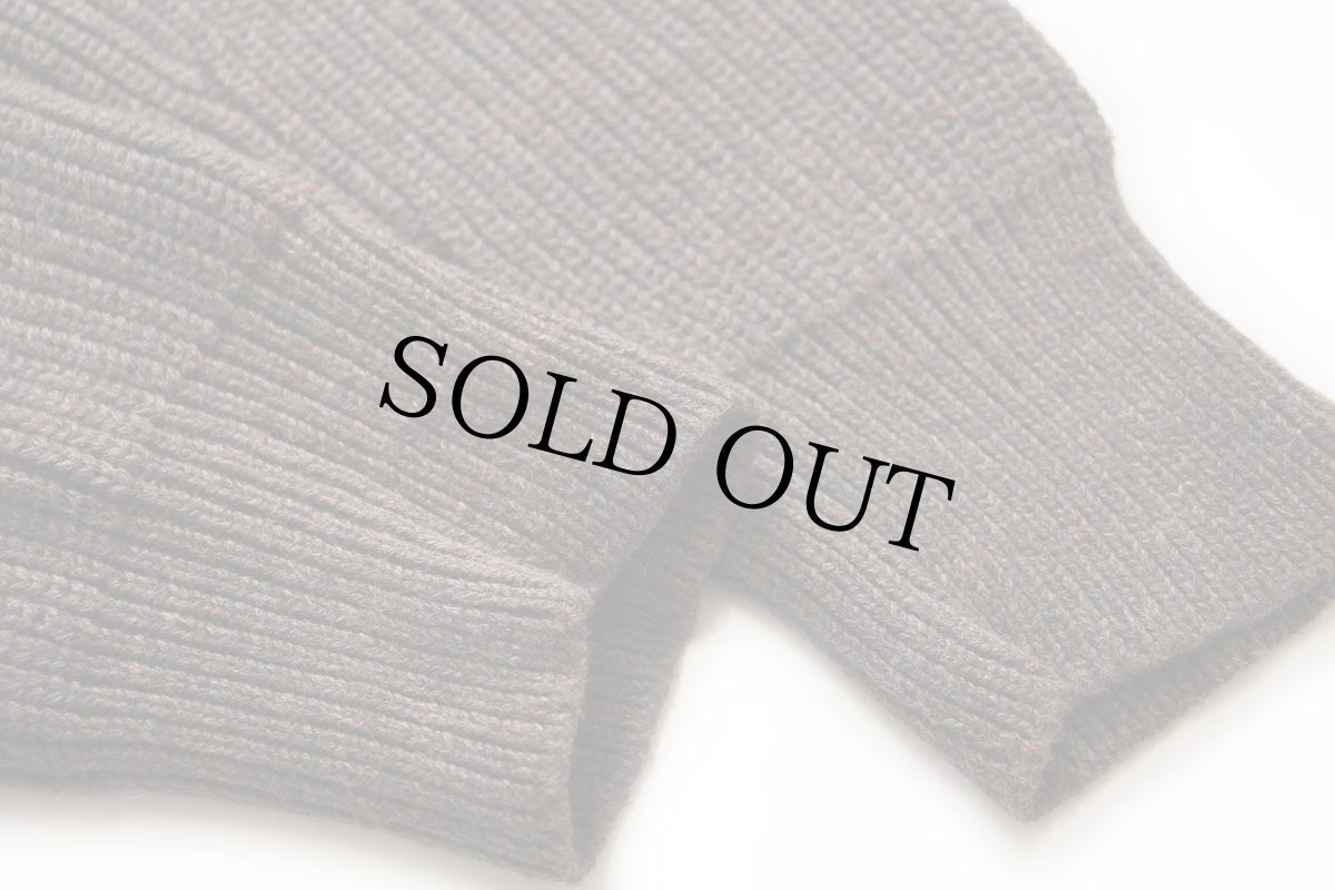 画像7: ポロ ラルフローレン ショールカラー パチポケ ローゲージ コットンニット カーディガン オリーブ ミックス L (7)