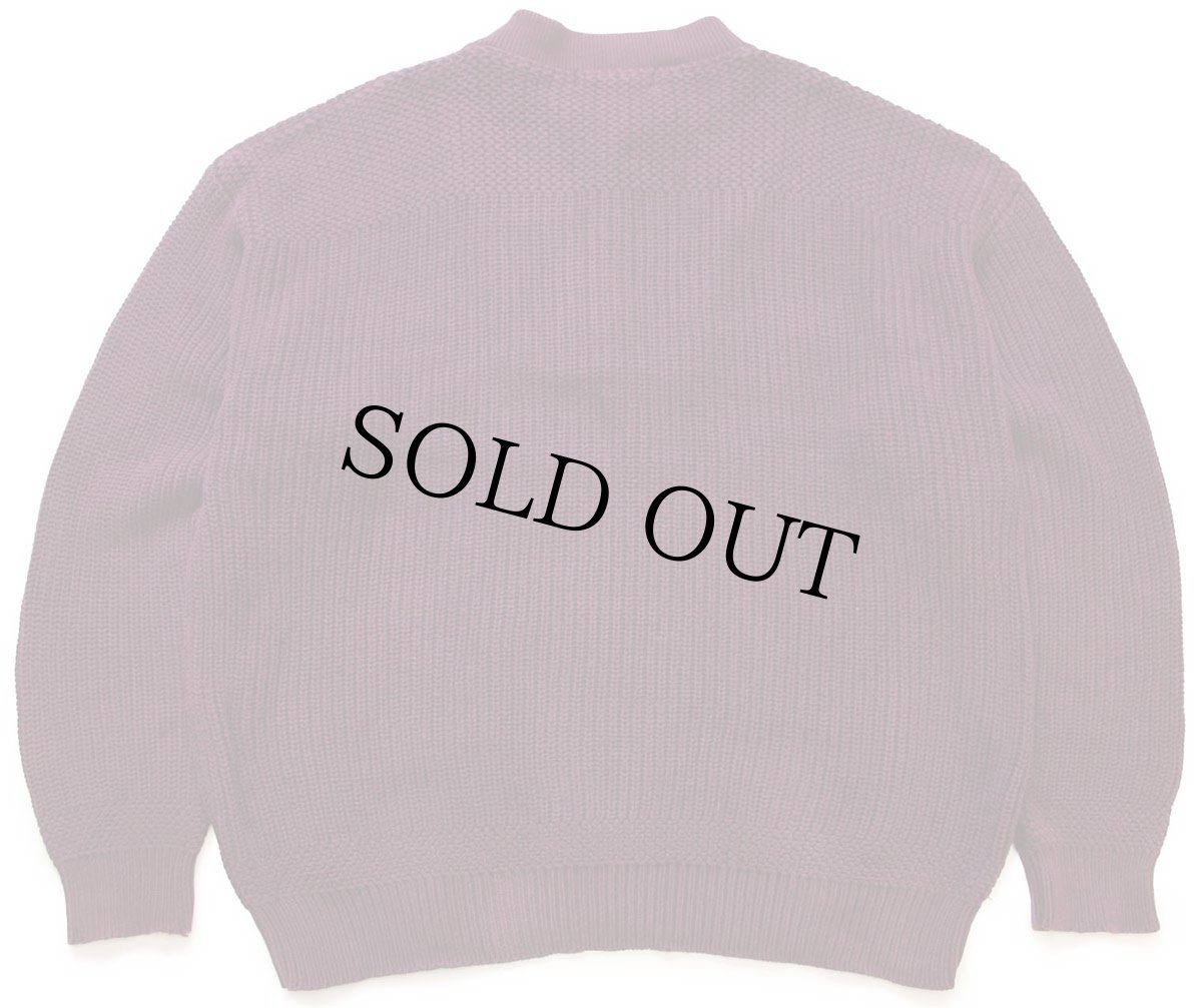 画像2: 90s EddieBauerエディーバウアー 5ボタン ヘンリーネック コットンニット セーター ワインレッド L (2)