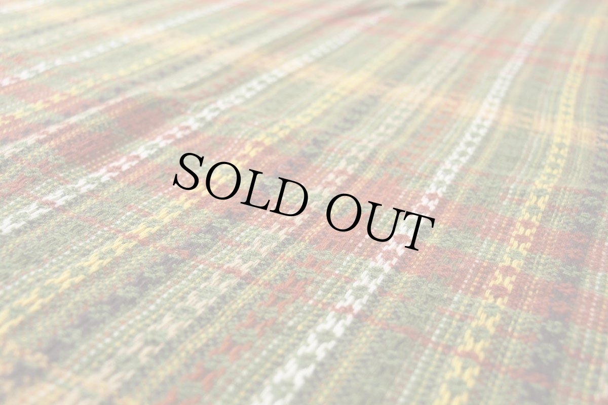 画像4: 60s AMANA 織り柄 ウール ブランケット (4)