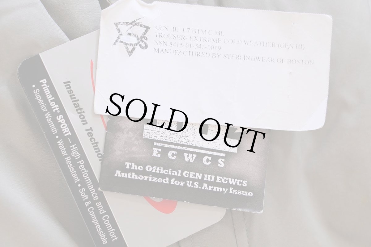 画像8: デッドストック★00s USA製 米軍 U.S.ARMY ECWCS GEN3 LEVEL7 PRIMALOFTプリマロフト オーバーパンツ アーバングレー M-L (8)