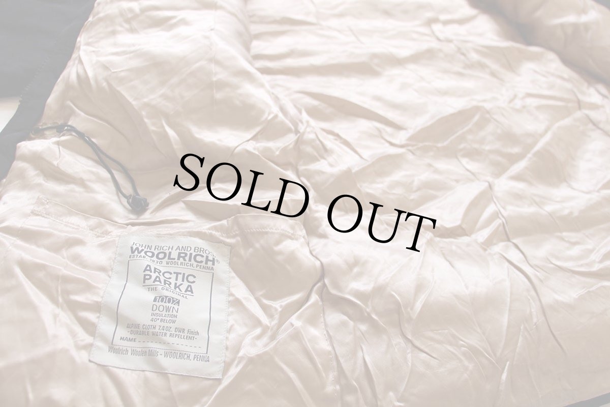 画像5: 00s USA製 WOOLRICH JOHN RICH&BROS ウールリッチ コヨーテファー アークティックパーカー ダウンコート 黒★B-9タイプ (5)