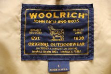 画像4: 00s USA製 WOOLRICH JOHN RICH&BROS ウールリッチ コヨーテファー アークティックパーカー ダウンコート 紺 フェード L★B-9タイプ (4)