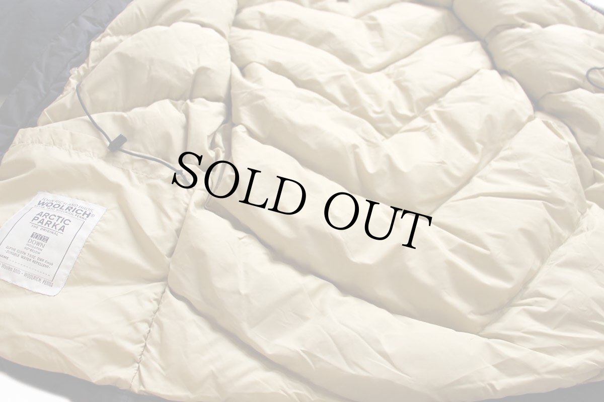 画像6: 00s USA製 WOOLRICH JOHN RICH&BROS ウールリッチ コヨーテファー アークティックパーカー ダウンコート 紺 フェード L★B-9タイプ (6)