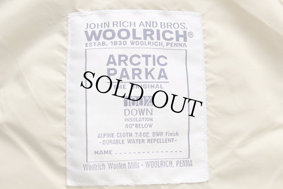 画像5: 00s USA製 WOOLRICH JOHN RICH&BROS ウールリッチ コヨーテファー アークティックパーカー ダウンコート 紺 フェード L★B-9タイプ (5)