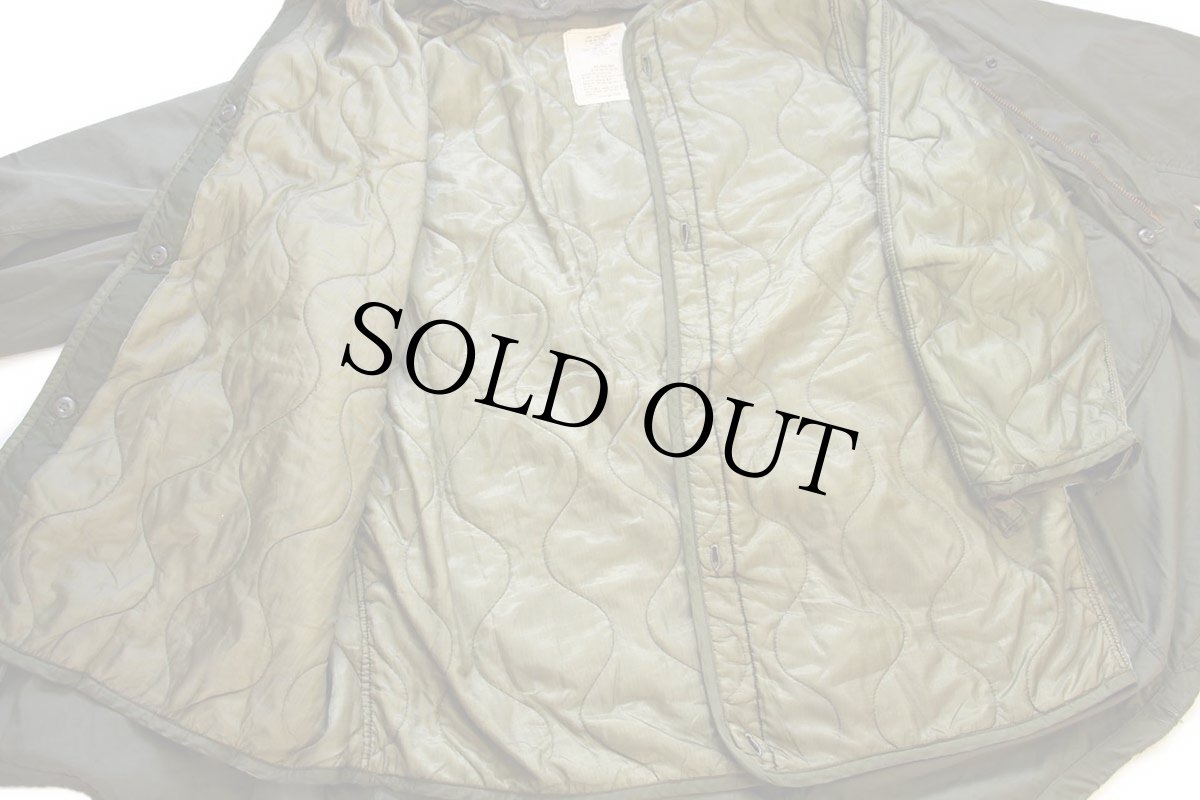 画像7: 70s 米軍 U.S.ARMY キルティングライナー&フード付き M-65 パーカー S-R★モッズコート フィッシュテール フルセット (7)