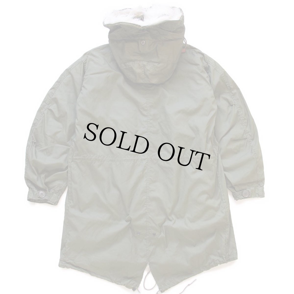 画像2: 80s 米軍 U.S.ARMY M-65 パーカー キルティングライナー&フード付き S★B モッズコート フィッシュテール フルセット (2)