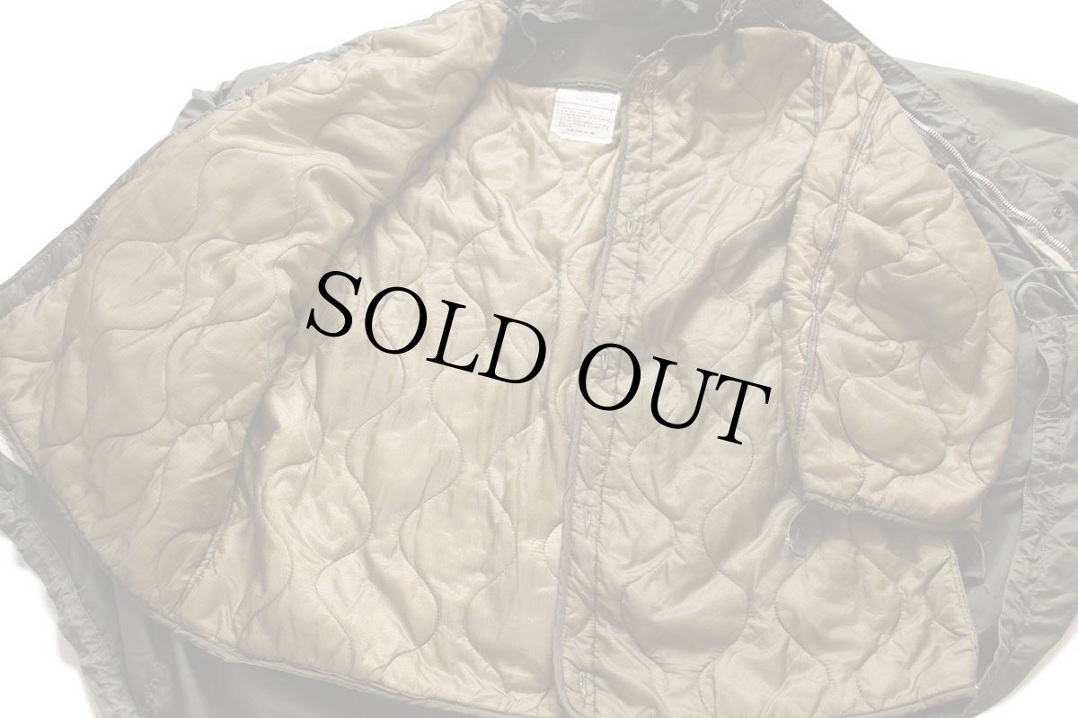 画像6: 70s 米軍 U.S.ARMY キルティングライナー&フード付き M-65パーカー★ALPHAアルファ モッズコート フィッシュテール フルセット (6)