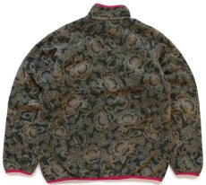 画像2: patagoniaパタゴニア フラワー 総柄 シンチラ フリース スナップT BLFT W-M (2)