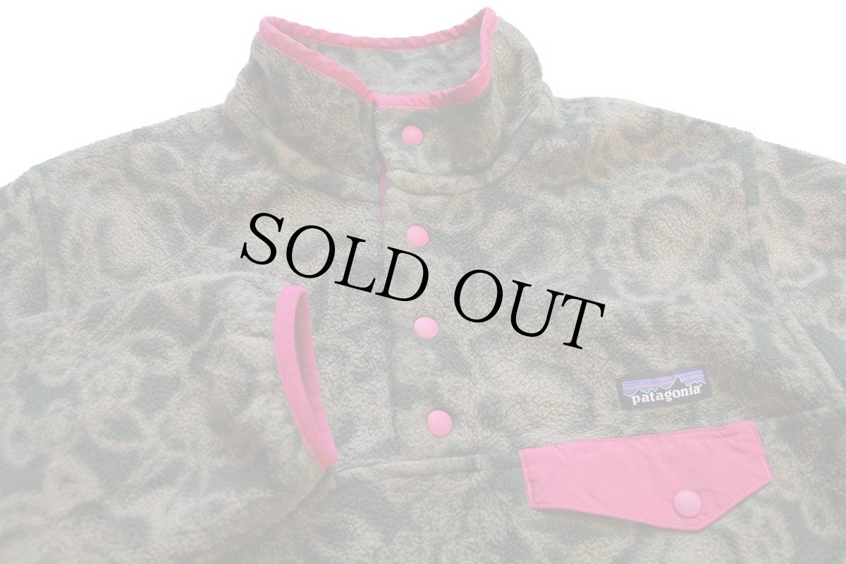 画像3: patagoniaパタゴニア フラワー 総柄 シンチラ フリース スナップT BLFT W-M (3)