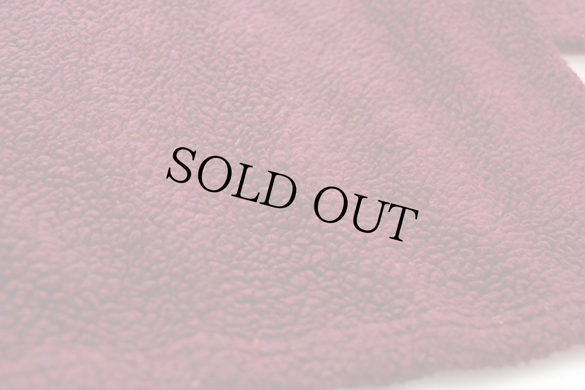 画像5: 90s Early Winters モックネック パイル フリース スウェット 濃赤 ミックス (5)