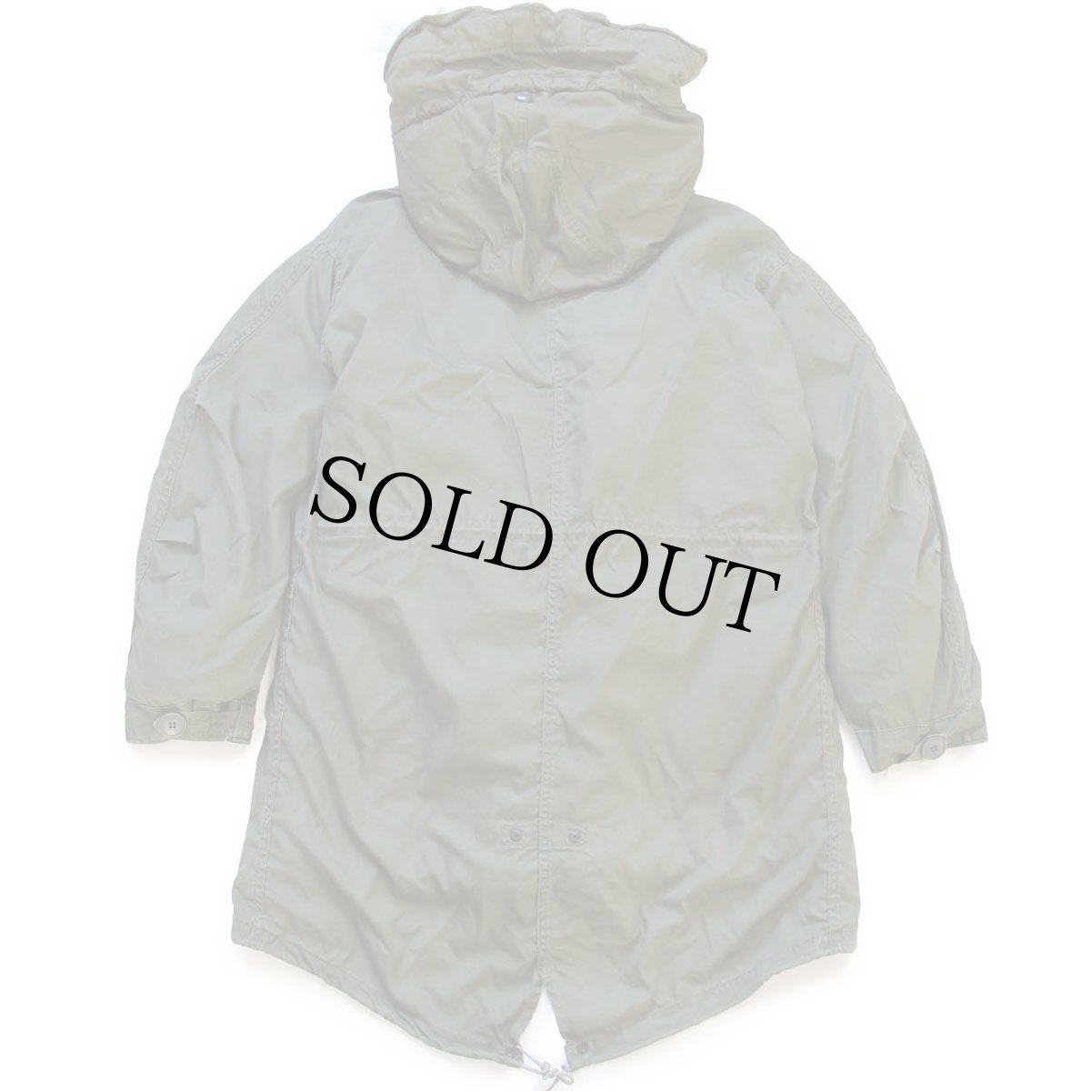 画像2: 80s 米軍 U.S.ARMY キルティングライナー&フード付き M-65 パーカー XS★モッズコート フィッシュテール フルセット (2)