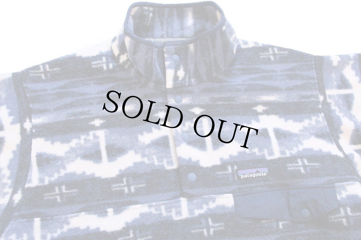 画像3: patagoniaパタゴニア 総柄 シンチラ フリース スナップT SKSB S (3)