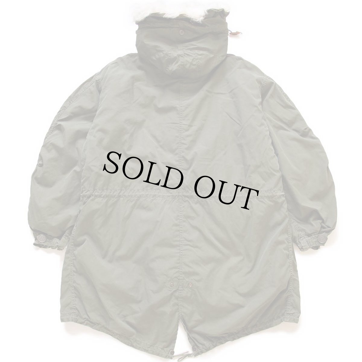 画像2: 70s 米軍 U.S.ARMY キルティングライナー&フード付き M-65パーカー★ALPHAアルファ モッズコート フィッシュテール フルセット (2)